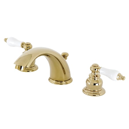 Kingston Brass KB972PLB Widespread Bathroom Faucet, Polished Brass KB972PLB